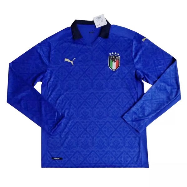 Thailande Maillot Football Italie Domicile ML 2020 Bleu